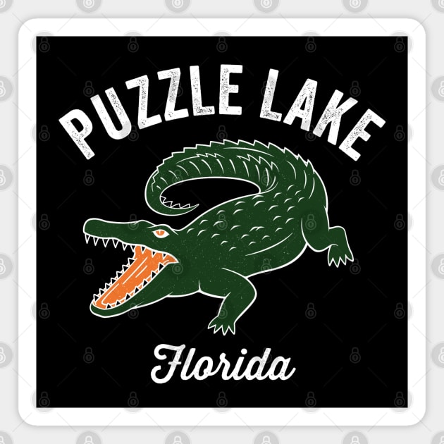 Puzzle Lake Florida Magnet by Eureka Shirts